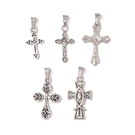 Сплавочные подвески тибетского стиля, крест прелести