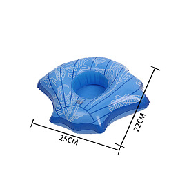 Shell Shaped PVC Swim Ring, for Doll Summer Party Accessories Supplies