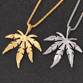 Fashion Creative Maple Leaf Necklace Simple Sweet Leaf Clavicle Chain Jewelry