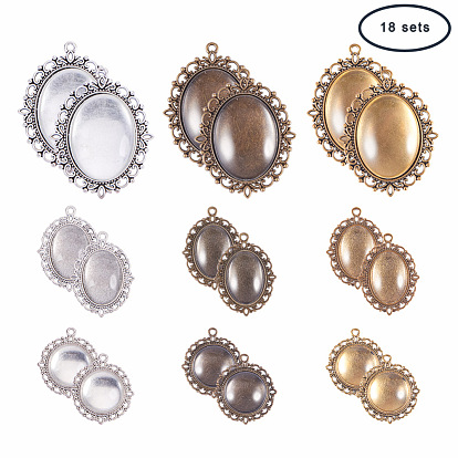 Поделки кулон решений, с настройками кабошон сплава кулон и стекла кабошонов