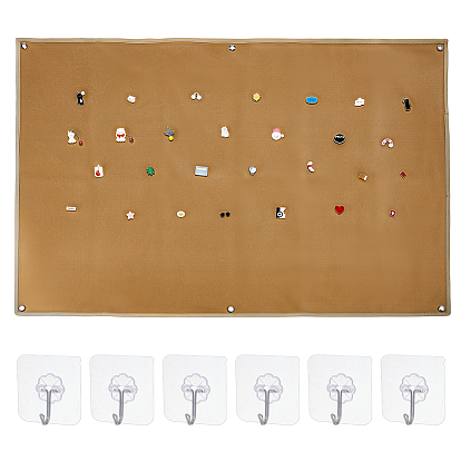 1Нейлоновая тактическая доска для подвешивания нашивок на липучке с люверсами, прямоугольные, с 6шт. акриловых и железных крючков-вешалок