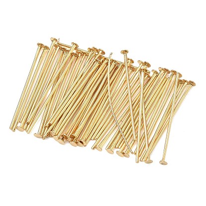 SHEGRACE Brass Flat Head Pins, Cadmium Free & Nickel Free & Lead Free
