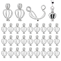 30 шт. подвески из полого сплава с бусинами, прелести круглой клетки