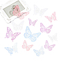 8 наборы 8 стили бумажные полые бабочки настенные наклейки украшения, для украшения дома гостиной