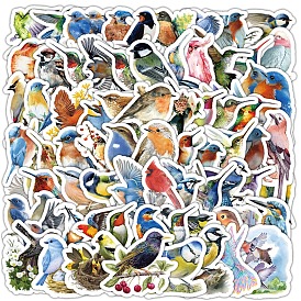 Chubby Bird 100Pcs PVC Paper Decorative Stickers, Vinyl Waterproof Decals, for Water Bottles Laptop Phone Skateboard Decoration