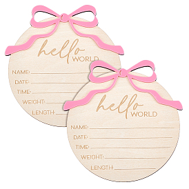 Деревянная памятная открытка о росте младенца, альбом для фотосессии новорожденных реквизит бревно, бантом