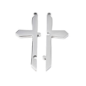 304 Stainless Steel Big Pendants, Cross