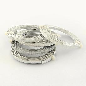 Textured Aluminum Wire, Bendable Metal Craft Wire, Flat Craft Wire, Bezel Strip Wire for Cabochons Jewelry Making