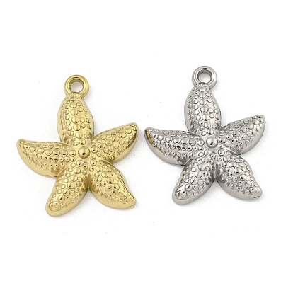 Ионное покрытие (ip) 304 подвески из нержавеющей стали, очарование морской звезды