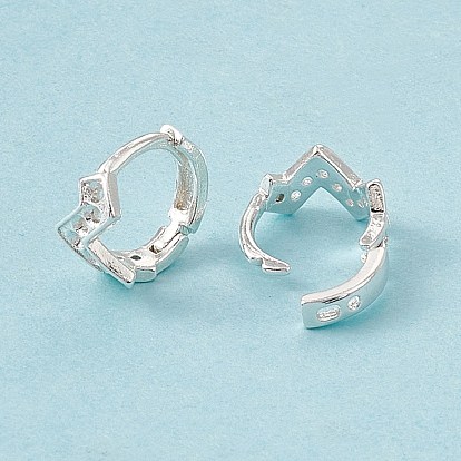 Латунная серьга-кольцо, серьги настройки, волна, без кадмия и без свинца, долговечный