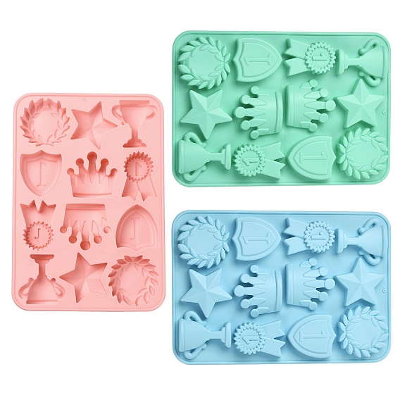 3шт 3 цвета награда серии силиконовые формы