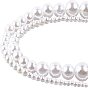 Perles de nacre en plastique ABS, ronde