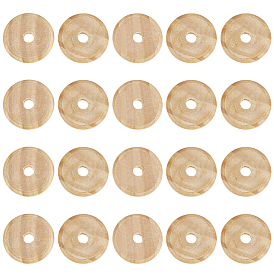10 шт. принадлежности для рукоделия из дерева, плоско-круглые