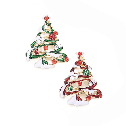 Эмалированные булавки на елку, Броши из сплава со стразами для рюкзака