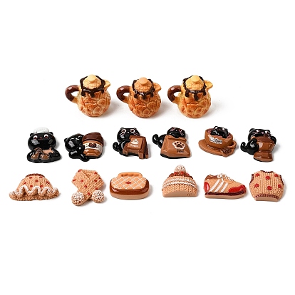 Непрозрачные кабошоны из смолы, разнообразные