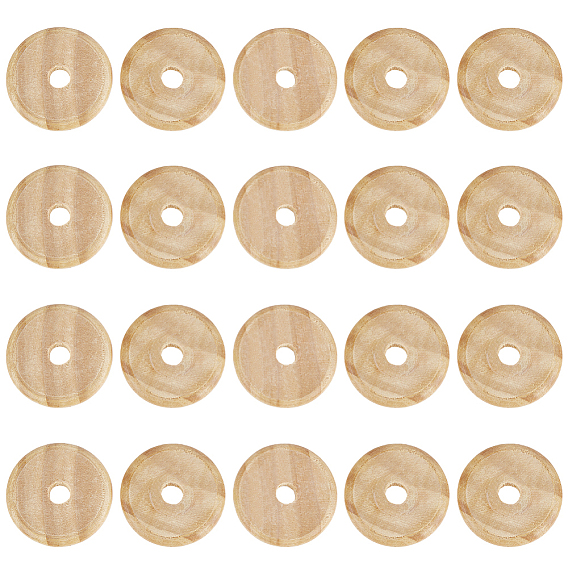 10 шт. принадлежности для рукоделия из дерева, плоско-круглые
