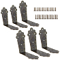 Iron Box Corner Protectors, with Screws, For Furniture Jewelry Box Decoration