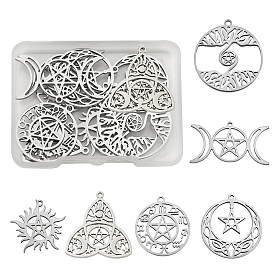 12 шт 6 стиль 304 подвески из нержавеющей стали, разнообразные