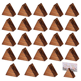 24шт. деревянные держатели для карточек с именами гостей, держатели памяток, для ресторанов, свадьба, офис, треугольные