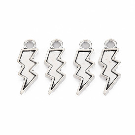 Подвески из сплава в тибетском стиле для эмали, без кадмия и без свинца, удар молнии