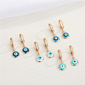 Turkish Evil Eye Earrings Vintage Blue Eye Ear Studs Personalized Jewelry