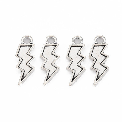 Подвески из сплава в тибетском стиле для эмали, без кадмия и без свинца, удар молнии