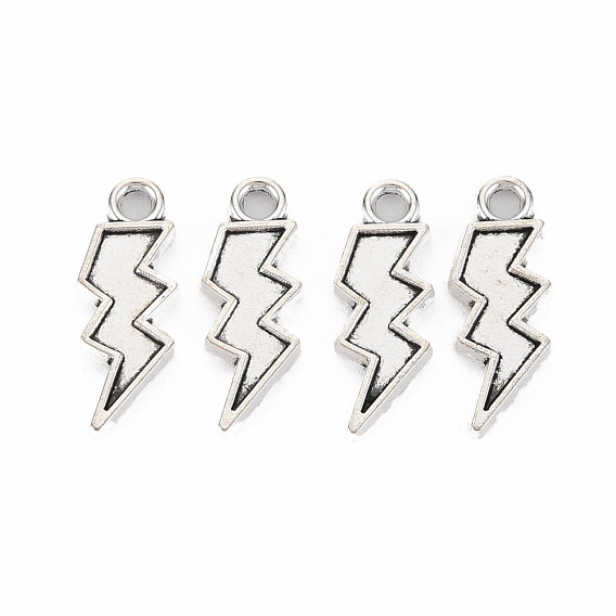 Подвески из сплава в тибетском стиле для эмали, без кадмия и без свинца, удар молнии