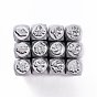 Iron Metal Stamps, for Imprinting Metal, Plastic, Wood, Leather, Natural Theme Pattern