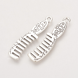 Tibetischer stil Aluminium Anhänger & Charms, Kamm, cadmiumfrei und bleifrei
