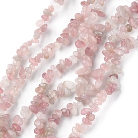 Natural Rose Quartz Beads Strands, Chip