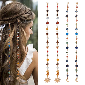 2 сумки бирюзовые, хрустальные, акриловые, агатовые и сплавные бусины для дредов, плетение подвески для волос украшения зажимы