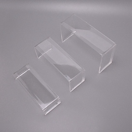 Présentoir de chaussures crylic transparent en forme de U