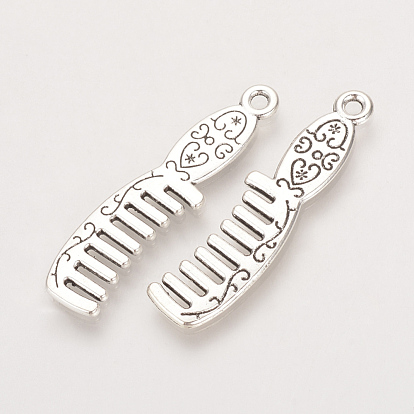 Tibetischer stil Aluminium Anhänger & Charms, Kamm, cadmiumfrei und bleifrei