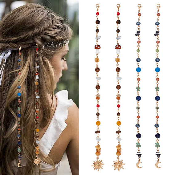 2 сумки бирюзовые, хрустальные, акриловые, агатовые и сплавные бусины для дредов, плетение подвески для волос украшения зажимы