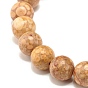 8.5mm Dyed Natural Maifanite/Maifan Stone Round Beads Stretch Bracelet for Girl Women