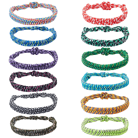 12 шт. 12 браслеты из полиэфирного шнура для выживания, для походов, кемпинга и активного отдыха