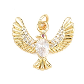 Латунные микро проложить кубического циркония подвески, прелести орла, без кадмия и без свинца