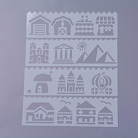 Modèle de pochoir de dessin en plastique pour enfants, pour le scrapbooking journal fabrication de cartes projets d'art scolaire