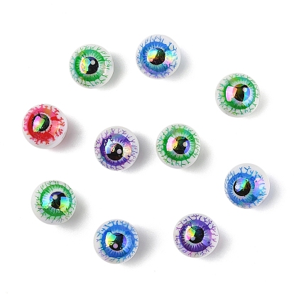 10шт. напечатанные акриловые бусины, глазное яблоко