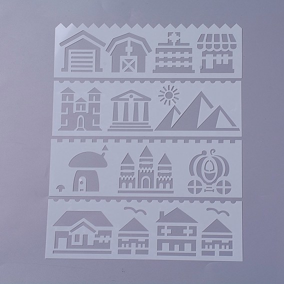Plastic Kids Drawing Stencil Template, For Scrapbooking Journal Card Making School Art Projects