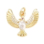 Латунные микро проложить кубического циркония подвески, прелести орла, без кадмия и без свинца