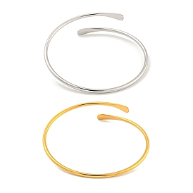 304 Stainless Steel Cuff Bangles, Torque Bangles