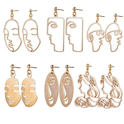 DIY Dangle Earring Making, with Brass Pendants, Brass Stud Earring Findings, Brass Open Jump Rings and Brass Ear Nuts Earrings Backs