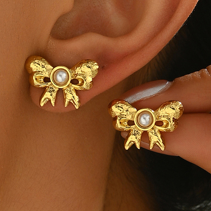 Модные 201 серьги-гвоздики из нержавеющей стали, золотые