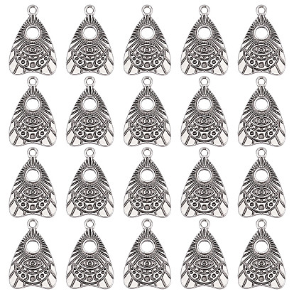 Сплавочные подвески тибетского стиля, шарм планшета говорящей доски со всевидящим оком