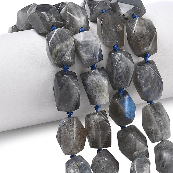 Природные лабрадорита бисер нитей, граненые, прямоугольные