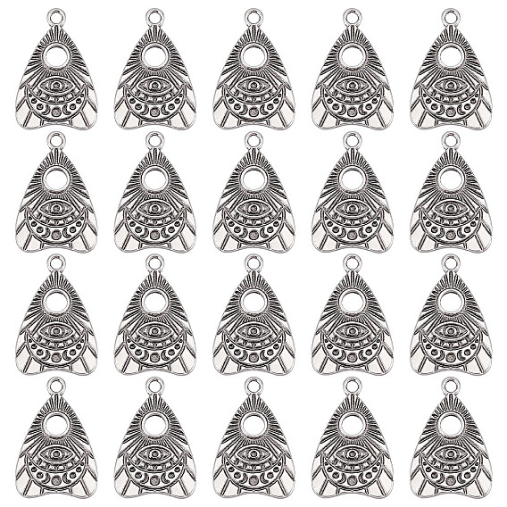 Сплавочные подвески тибетского стиля, шарм планшета говорящей доски со всевидящим оком