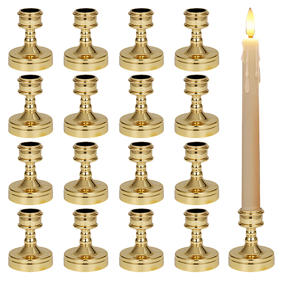 24Pcs Plastic Tall Candlestick Holder, Pillar Candle Centerpiece, Perfect Home Party Decoration