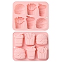 Burger French Fries Drink shaped Silicone Molds