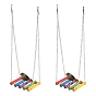 Wooden Pet Standing Poles, with Iron Clasp